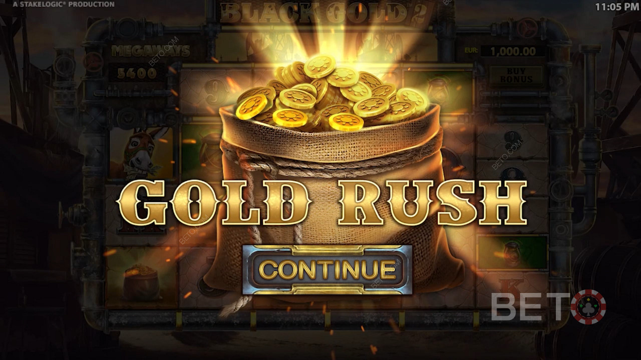 После активации функции Gold Rush можно использовать 7 различных бонусов-модификаторов