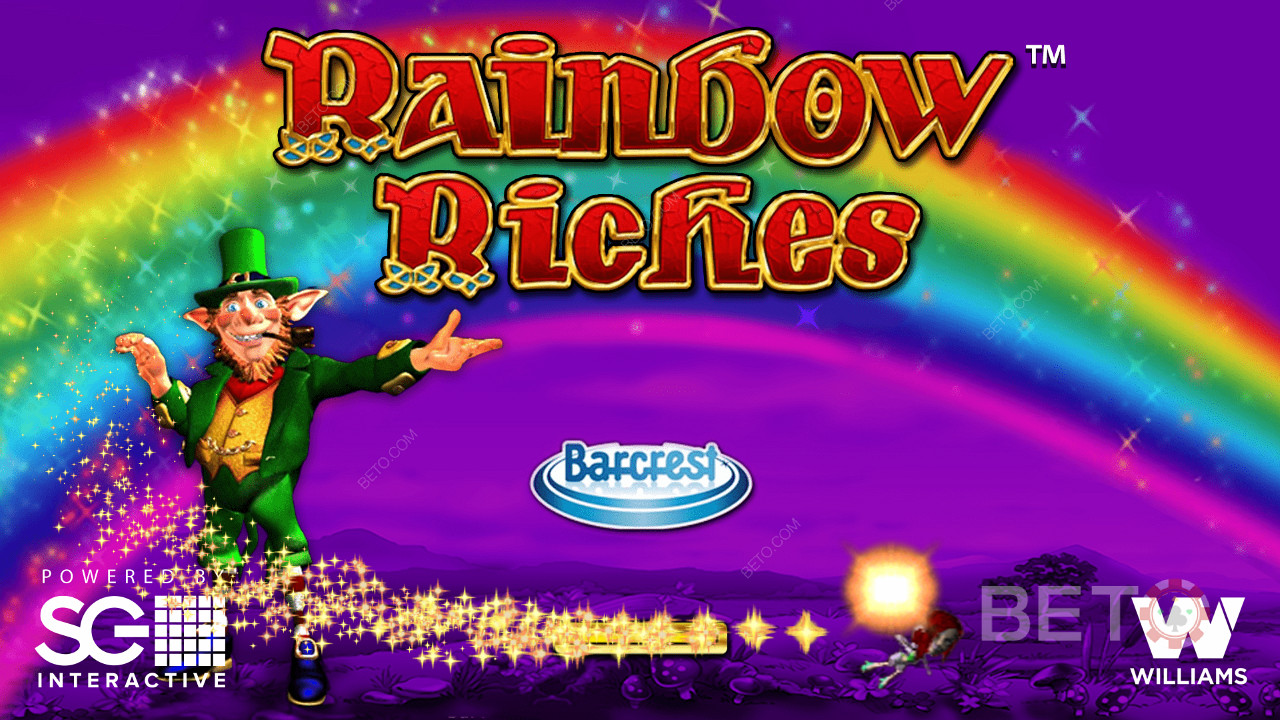 Начальный экран онлайн слота Rainbow Riches