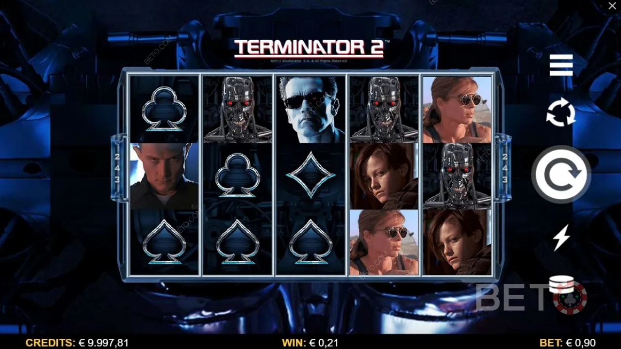 Геймплей видеослота Terminator 2
