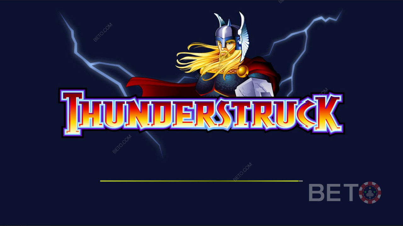 Темный тематический вступительный экран фильма Thunderstruck