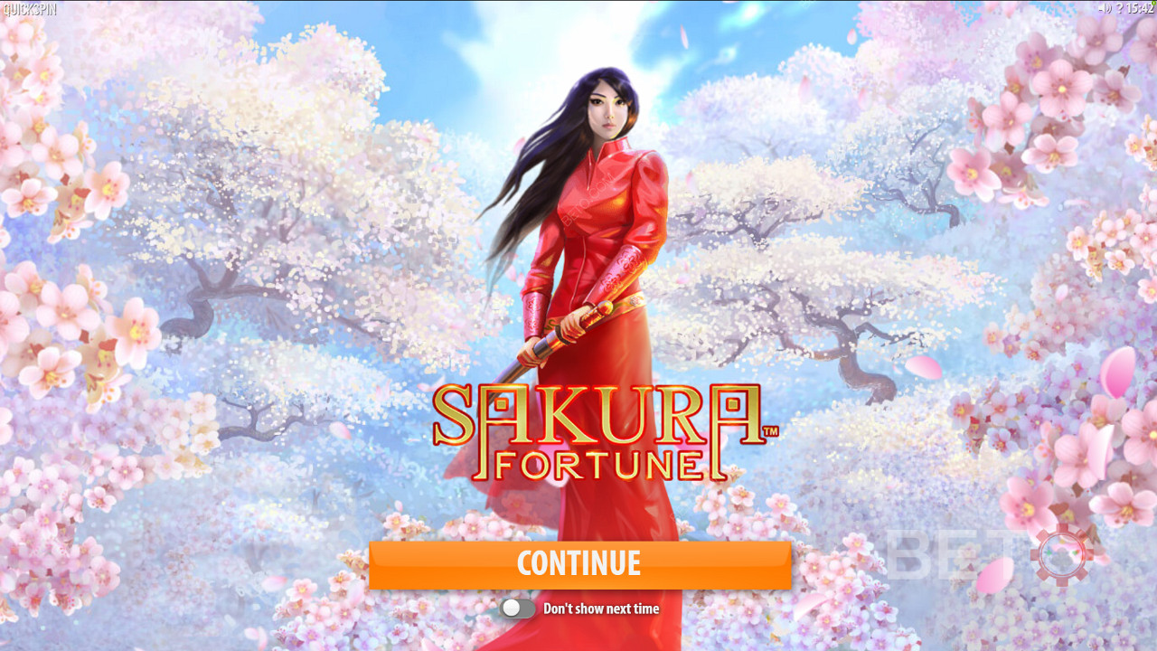 Наслаждайтесь мощным диким символом принцессы в игровом автомате Sakura Fortune
