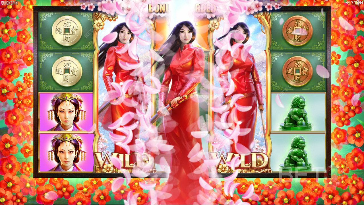 Наслаждайтесь повторными спинами в онлайн слоте Sakura Fortune