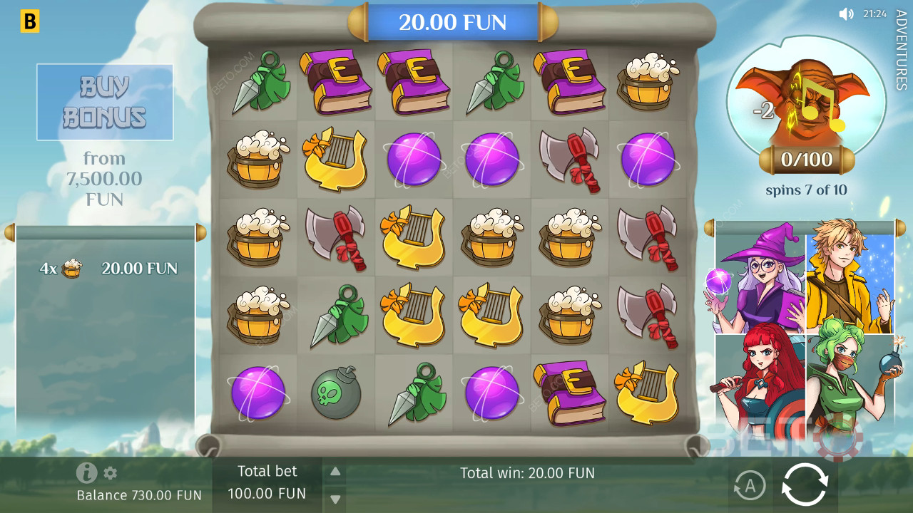 Приключения Обзор от BETO Slots