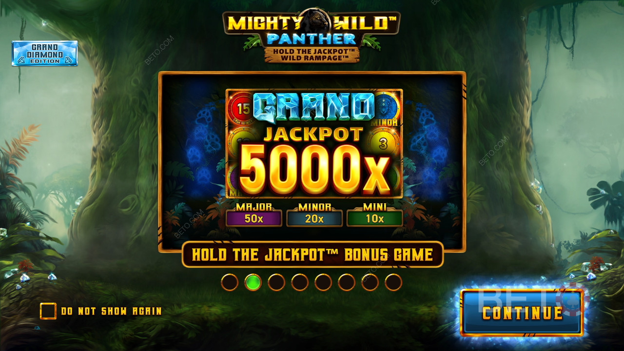 Бонусные функции, объясненные в Mighty Wild: Panther Grand Diamond Edition by Wazdan
