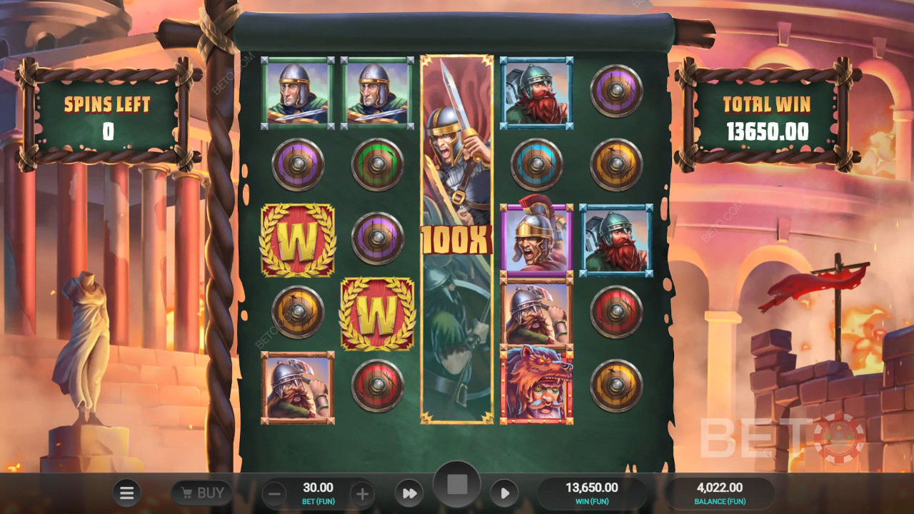 Roman Rivals Blood and Sand Review by BETO Slots