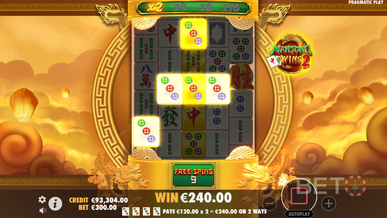 Бонусные функции, объясненные в игре Mahjong Wins 2 by Pragmatic Play
