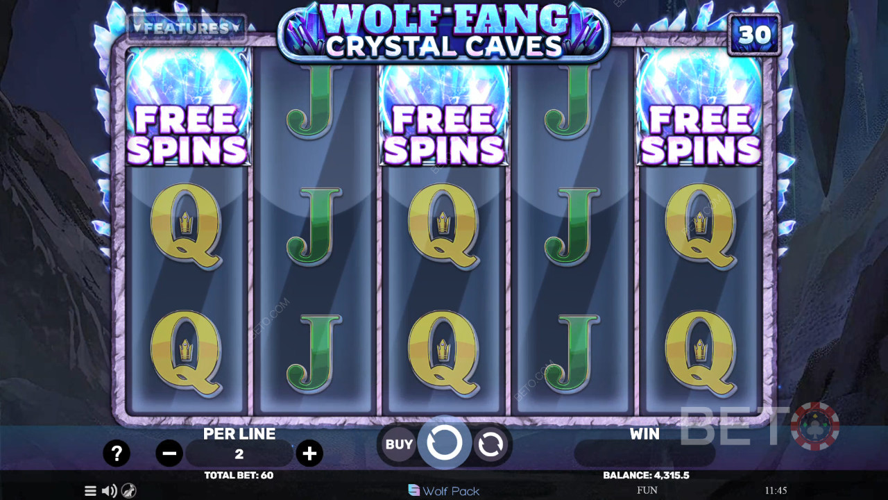 Wolf Fang - Crystal Caves Играть Бесплатно