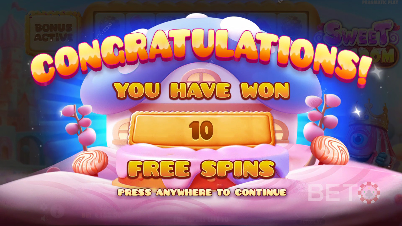 Выиграйте 10 000x вашу ставку в онлайн слоте Sweet Kingdom!