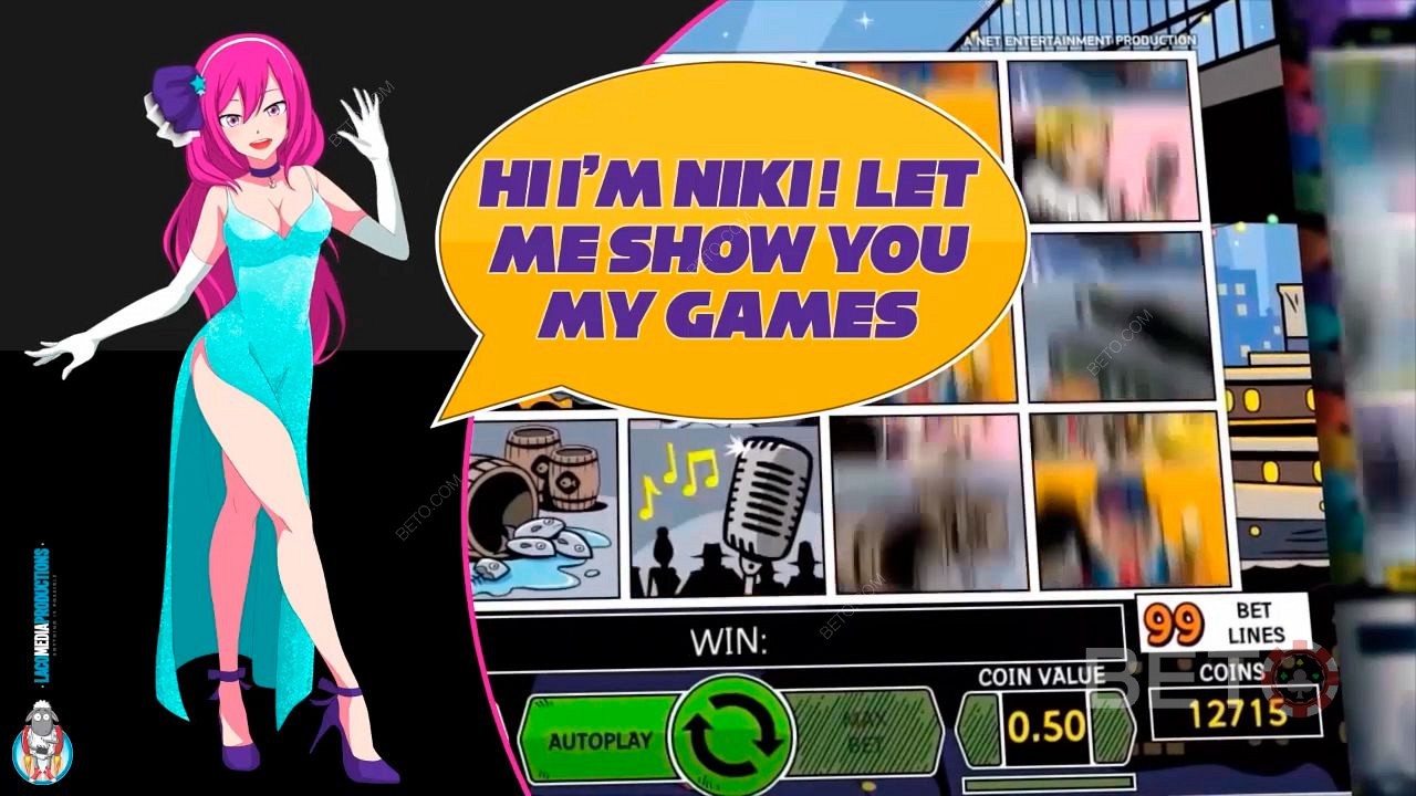 Это Ники, она проведет вас и покажет все их игры.