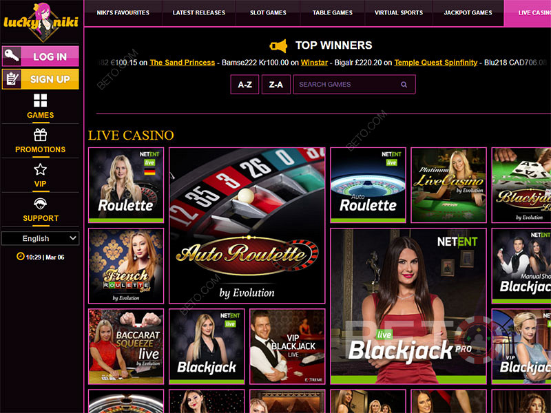 Казино Lucky Niki - одно из самых уникальных онлайн-казино. Получите бонус на первый депозит.
