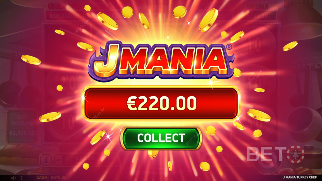 Выиграйте 3,910x Вашу ставку в слоте J Mania Turkey Chef!