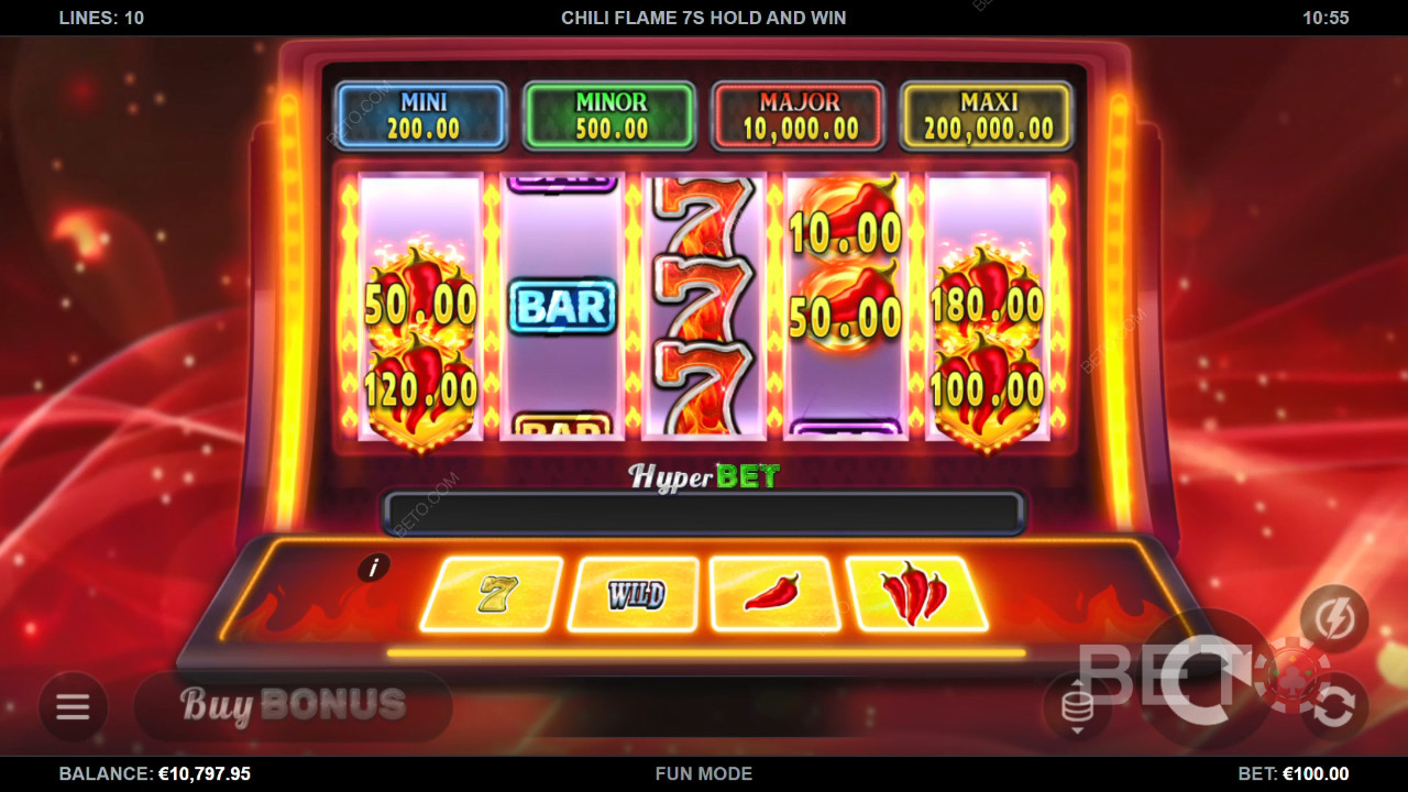 Chili Flame 7s Hold and Win Играть Бесплатно