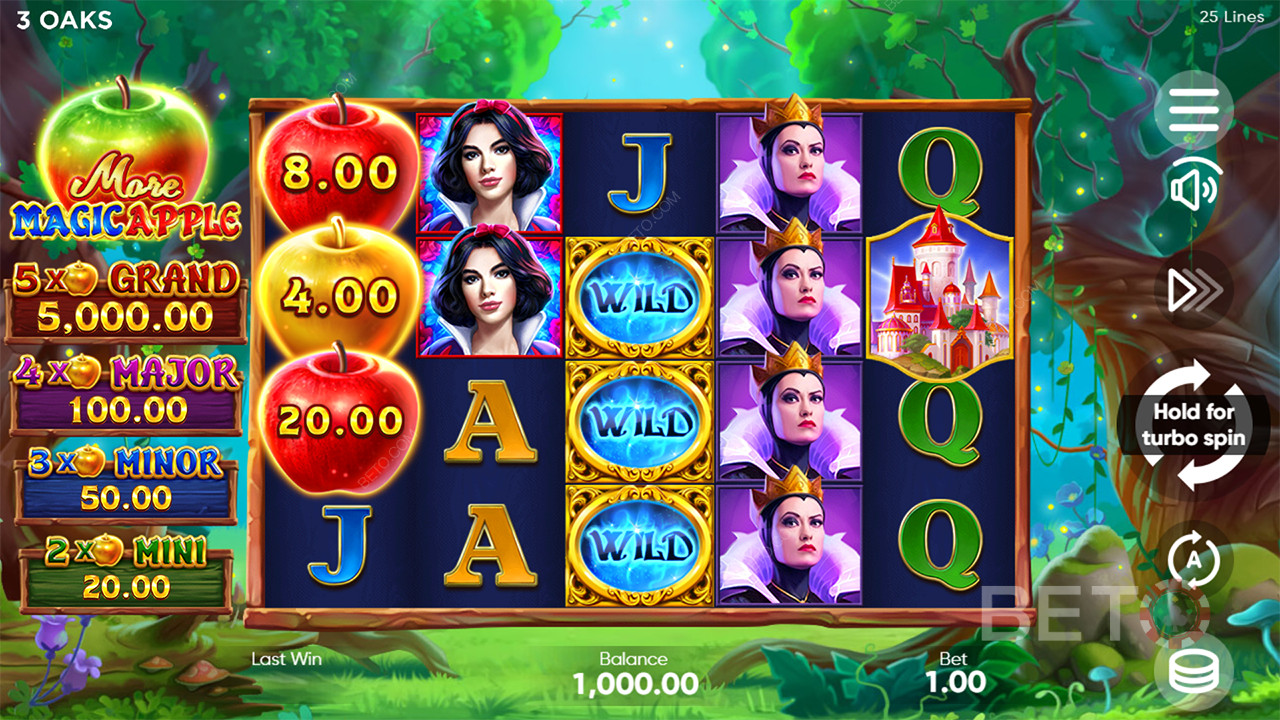 Как играть в автомат More Magic Apple от 3 Oaks Gaming