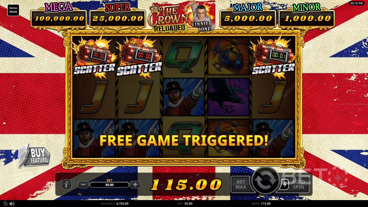 Обзор The Crown Reloaded от BETO Slots