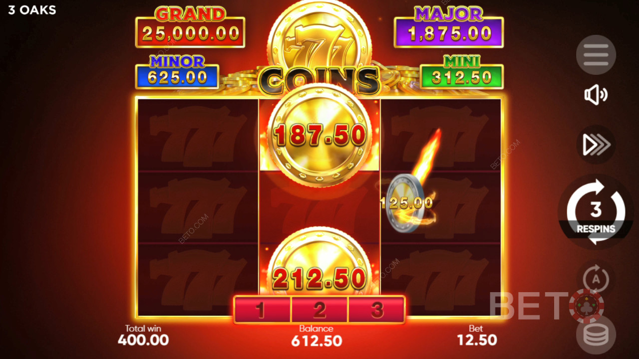 Как играть в 777 Coins от 3 Oaks Gaming