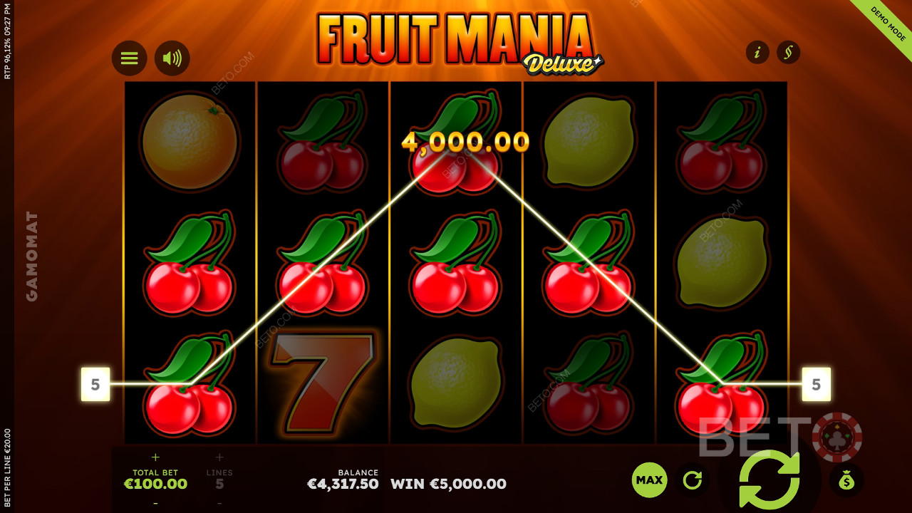 Обзор Fruit Mania Deluxe от BETO Slots