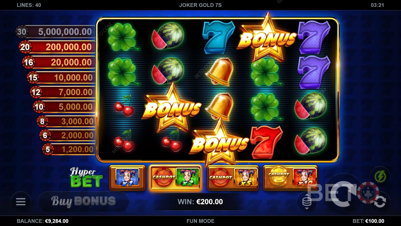 Обзор Joker Gold 7s от BETO Slots
