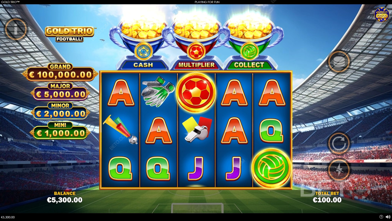 Gold Trio: Football! Играть Бесплатно