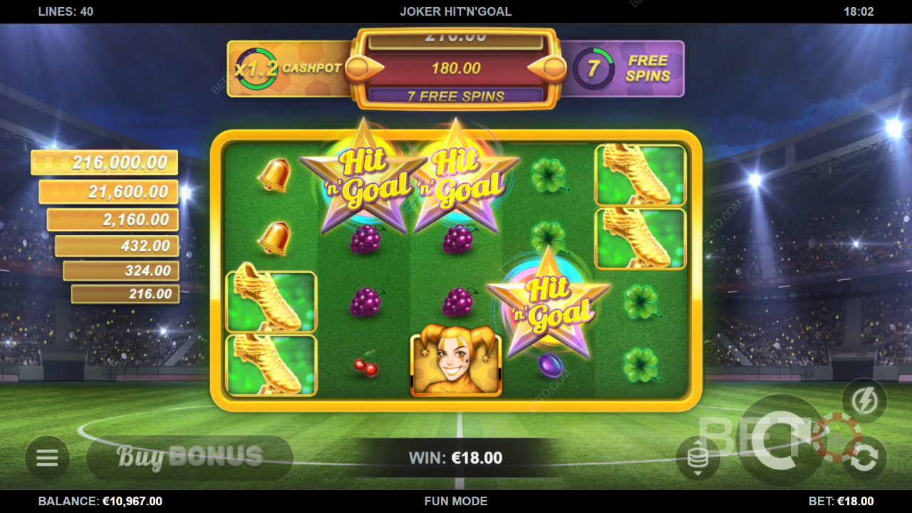 Joker Hit'n'Goal Играть Бесплатно