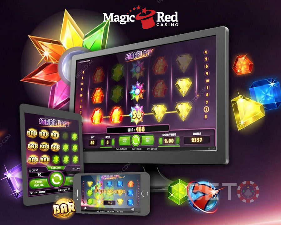 Начните играть бесплатно в мобильном казино MagicRed.