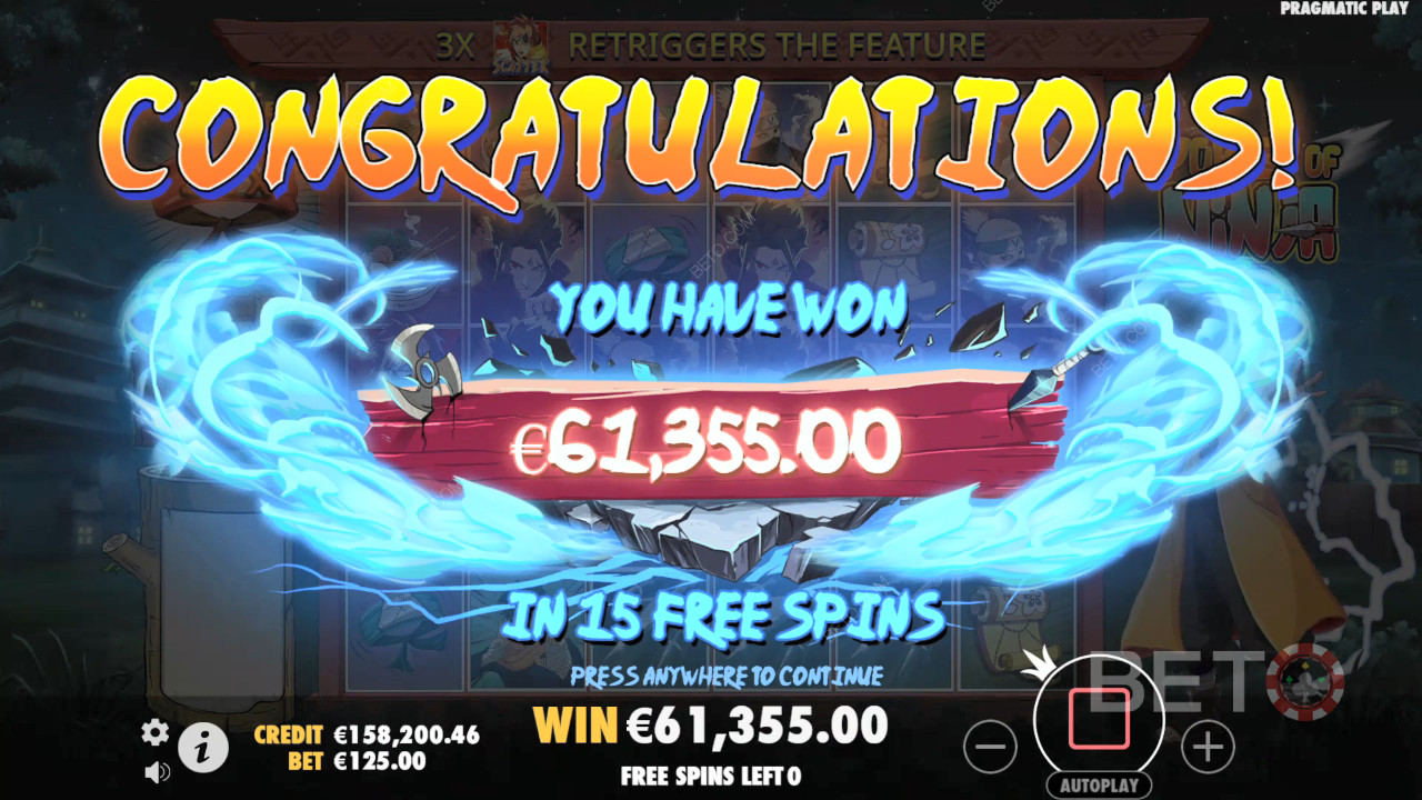 Выиграйте 5 000x вашу ставку в видеослоте Power of Ninja!