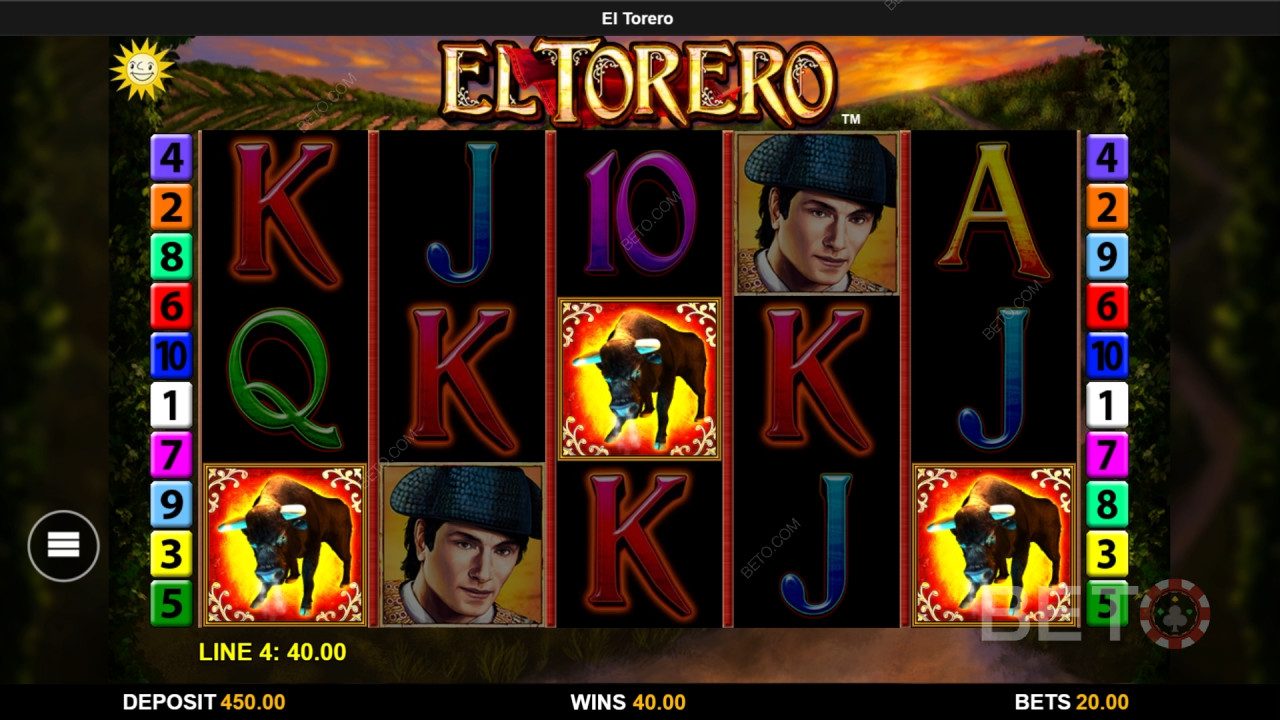 Бонусные функции, объясненные в El Torero by Reel Time Gaming