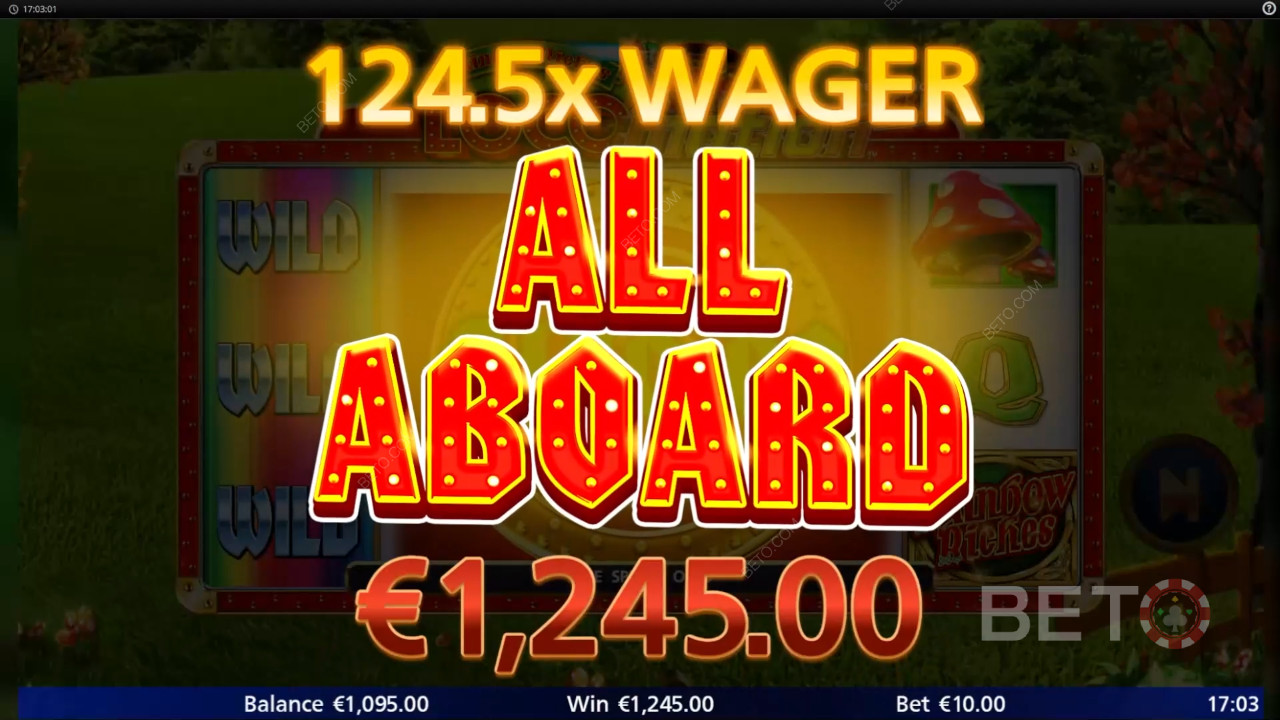 Стоит ли слот Rainbow Riches Locomotion того?
