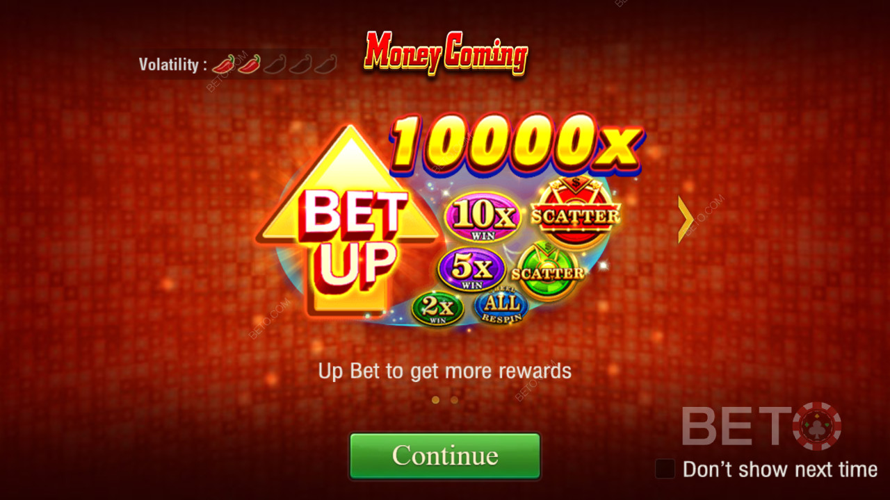 Выиграйте 10 000x вашу ставку в видеослоте Money Coming!