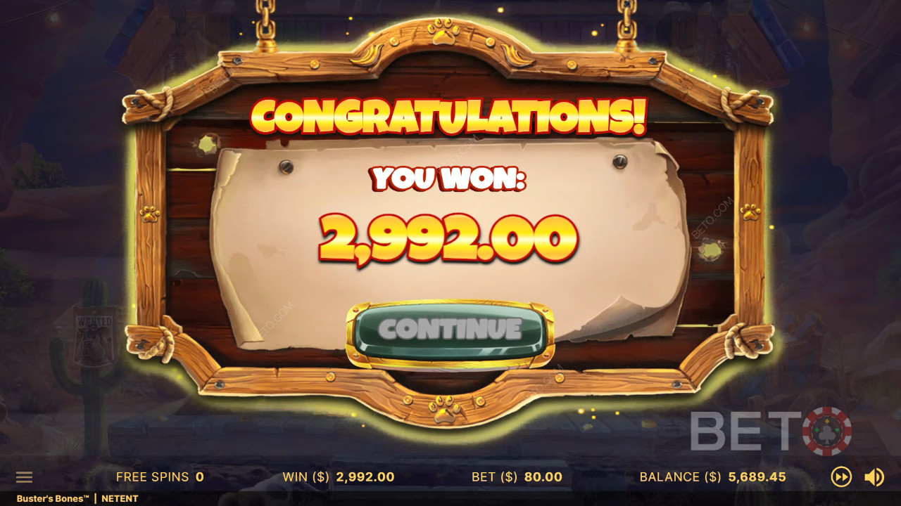 Выиграйте 973x вашу ставку в видеослоте Buster