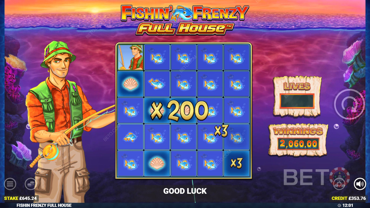 Fishin' Frenzy Full House Играть Бесплатно