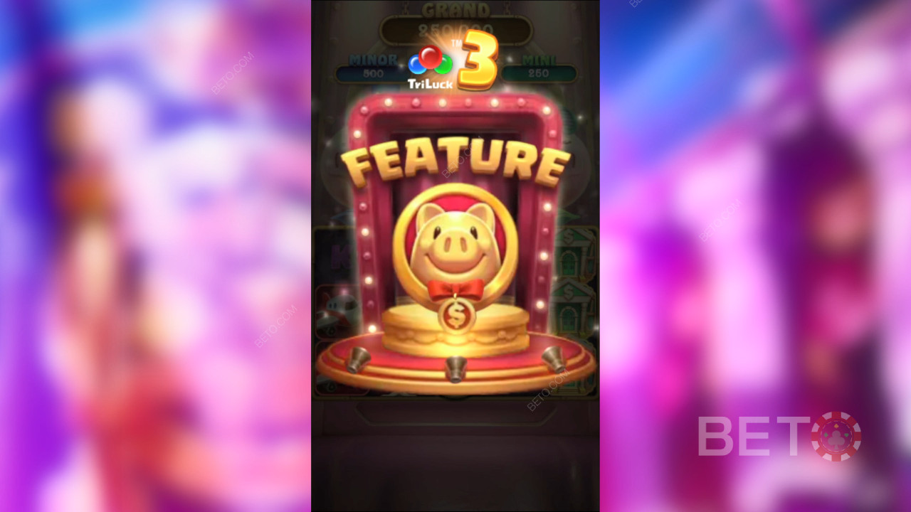 Бонусные функции в игре 3 Lucky Piggy от TaDa Gaming