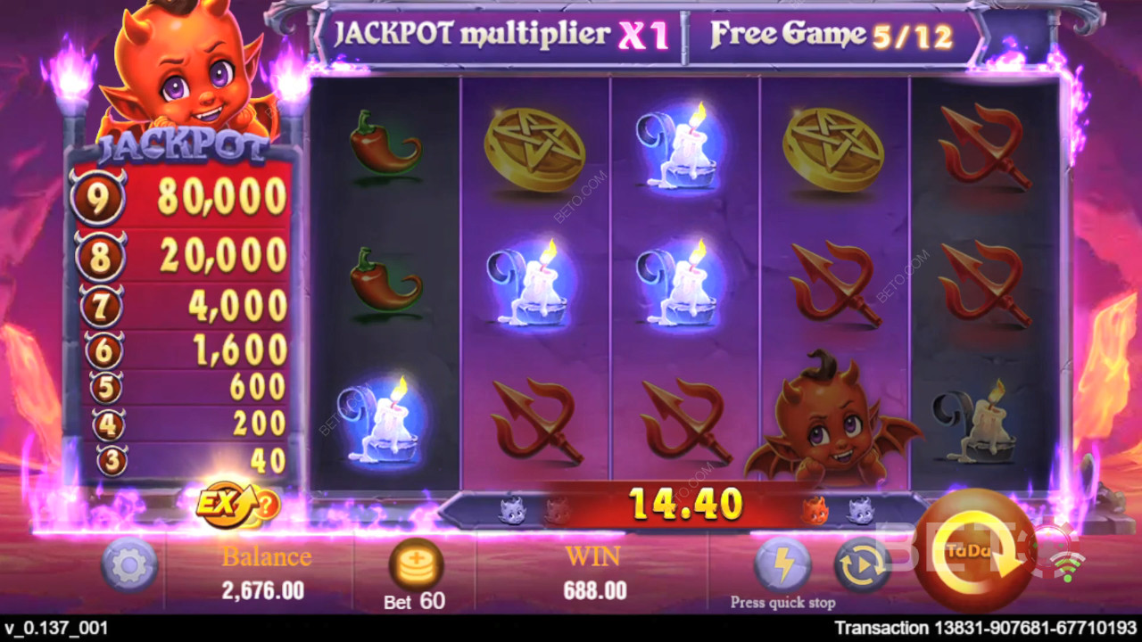 Выиграйте 10 000x вашу ставку в онлайн слоте Devil Fire!