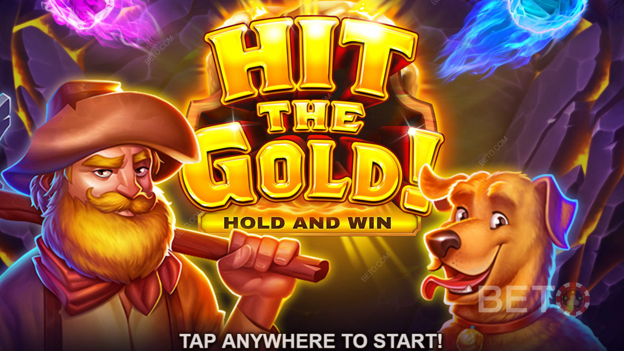 Откопайте невоспетые и потерянные богатства в ярком слоте Hold & Win, Hit the Gold! Online Slot.