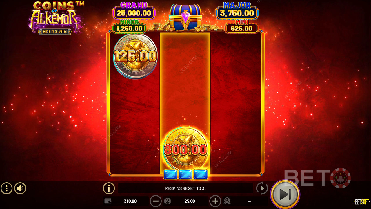 Выиграйте 3,600x вашу ставку в Coins of Alkemor - Hold & Win Slot!
