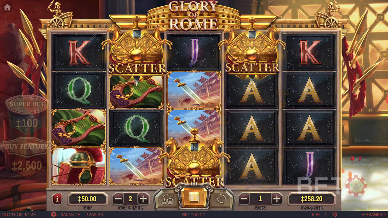 Обзор Glory of Rome от BETO Slots