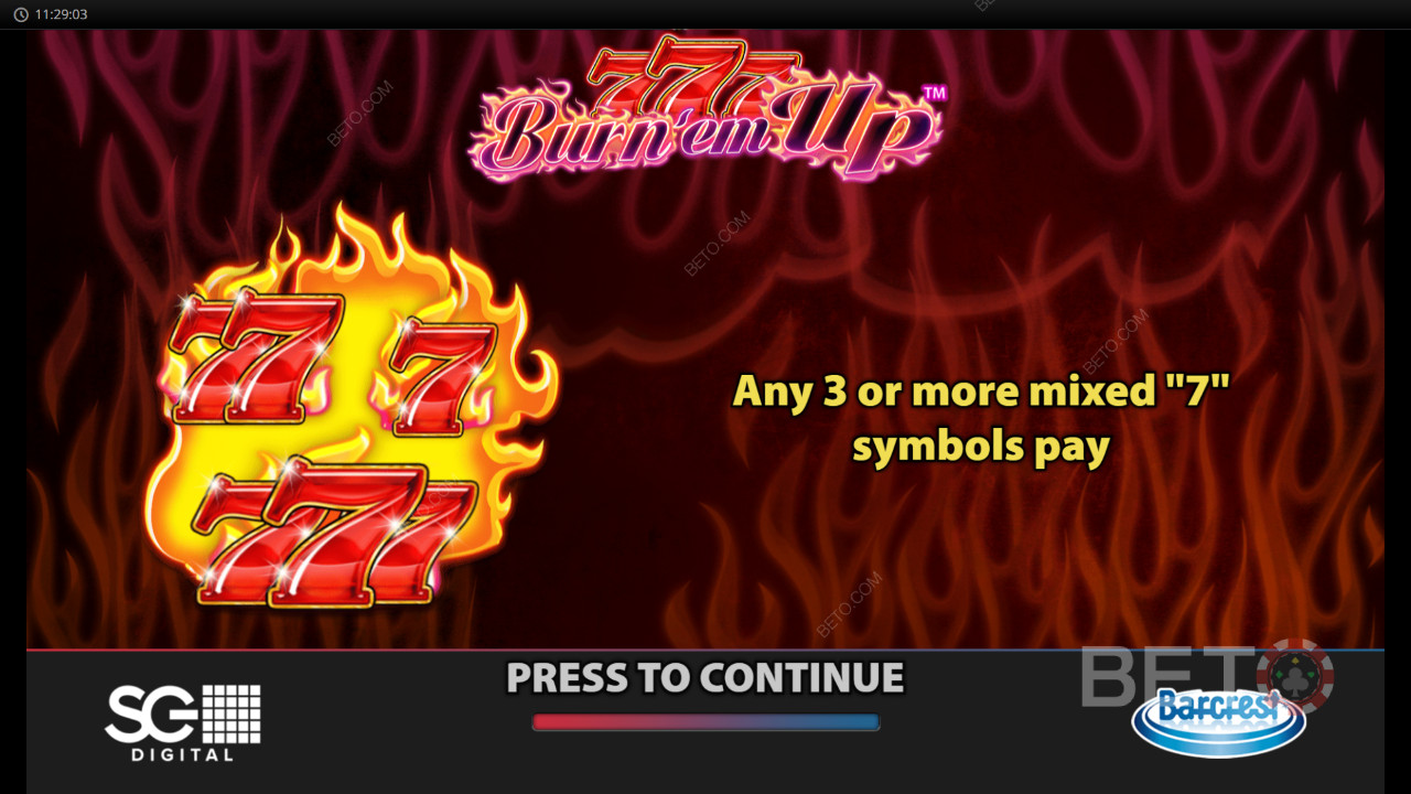 Выиграйте 5 000x вашу ставку в онлайн слоте 777 Burn