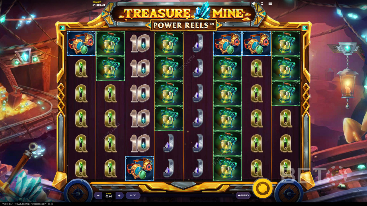 Насладитесь сказочной темой и графикой в онлайн-слоте Treasure Mine Power Reels