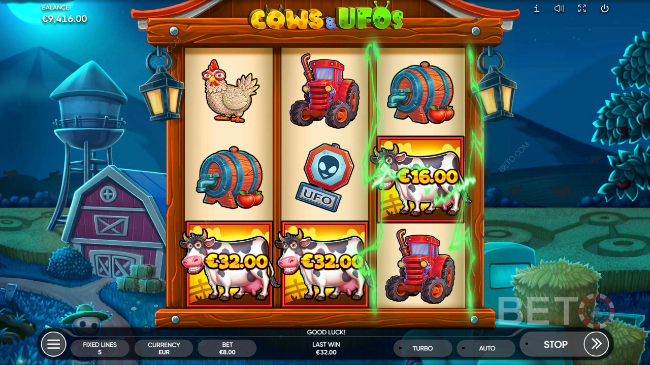 Cows & UFOs Играть Бесплатно