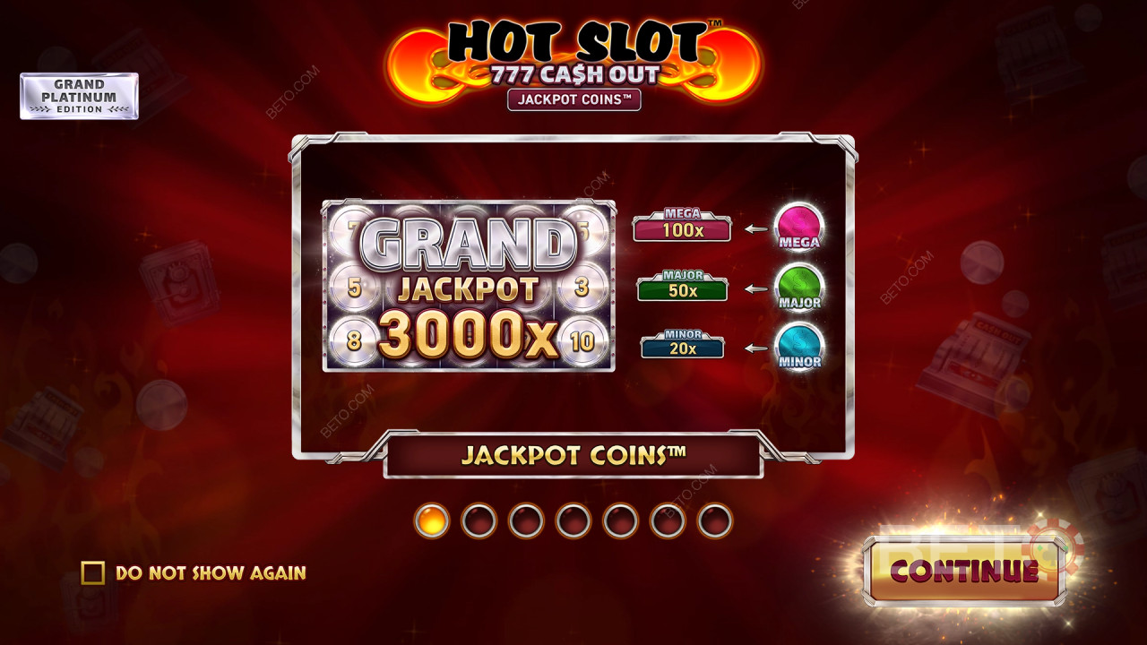 Бонусные функции, объясненные в горячем слоте: 777 Cash Out Grand Platinum Edition by Wazdan
