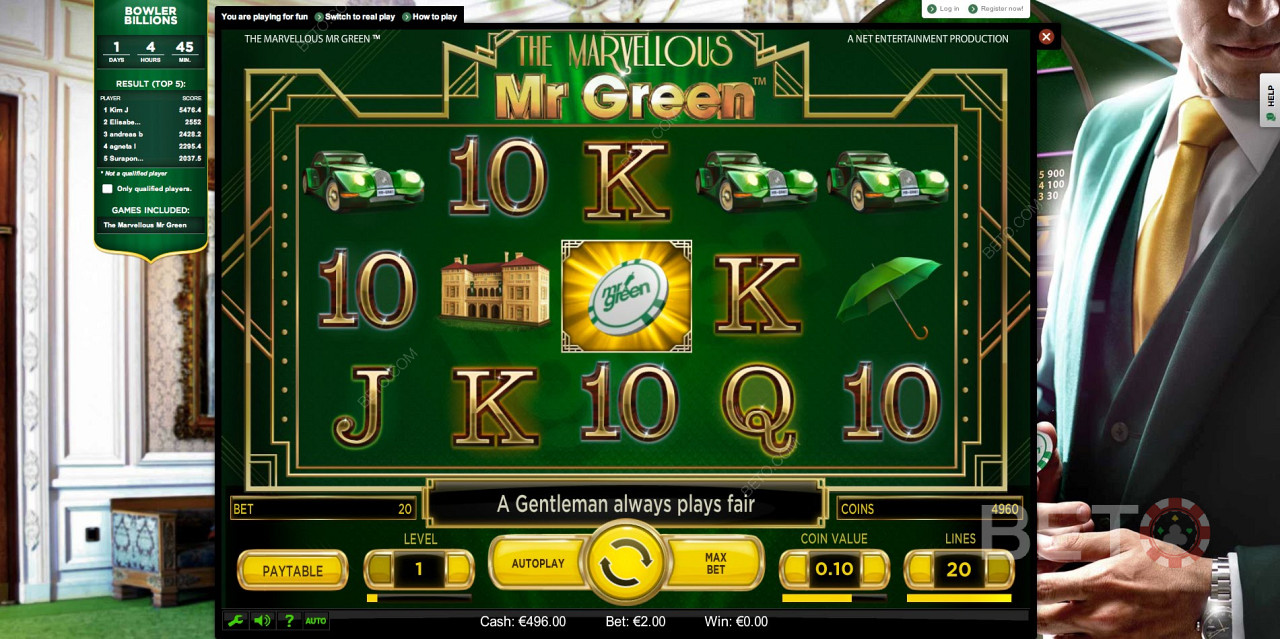 Лучшее место в Интернете для игры в онлайн слоты - это игровой сайт Mr Green.
