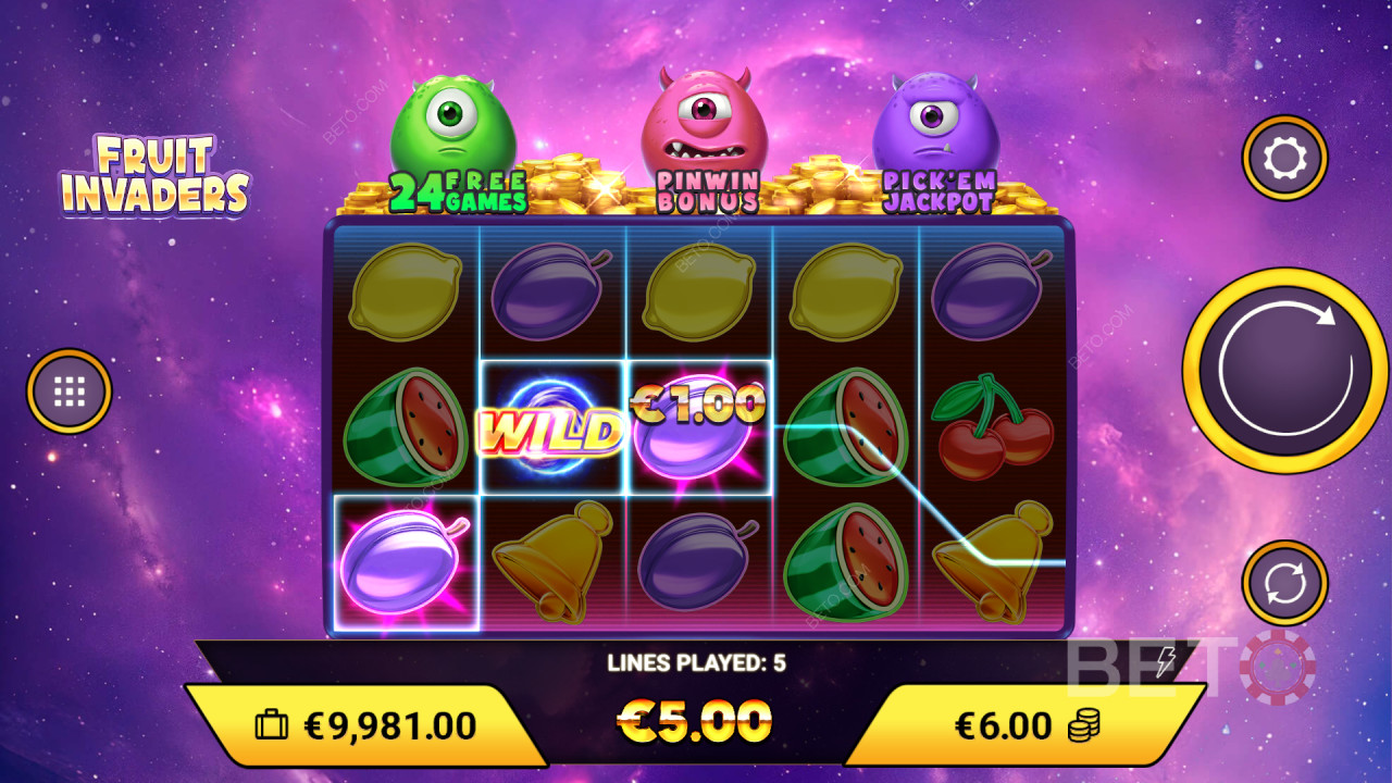 Как играть в игру Fruit Invaders от Amigo Gaming