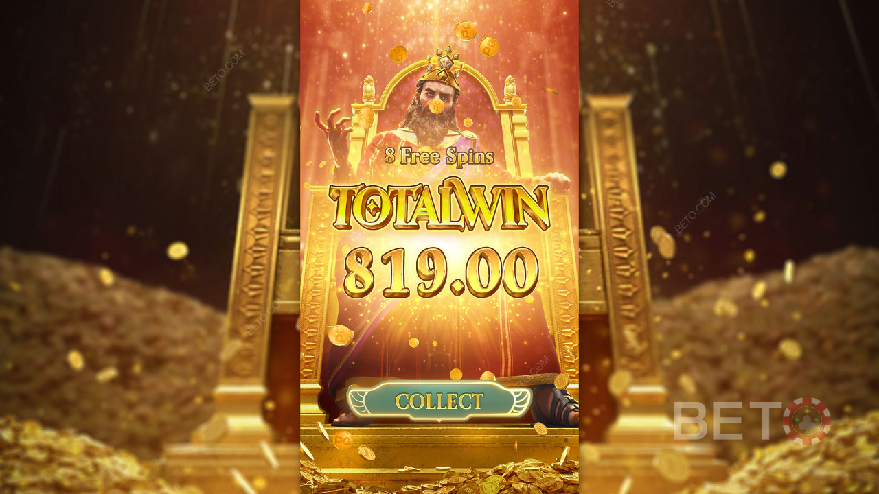 Выиграйте 2,318x вашу ставку в онлайн слоте Midas Fortune!