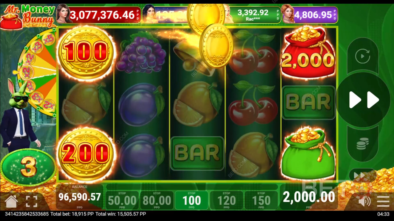 Выиграйте 3 500x вашу ставку в видеослоте Money Bunny!