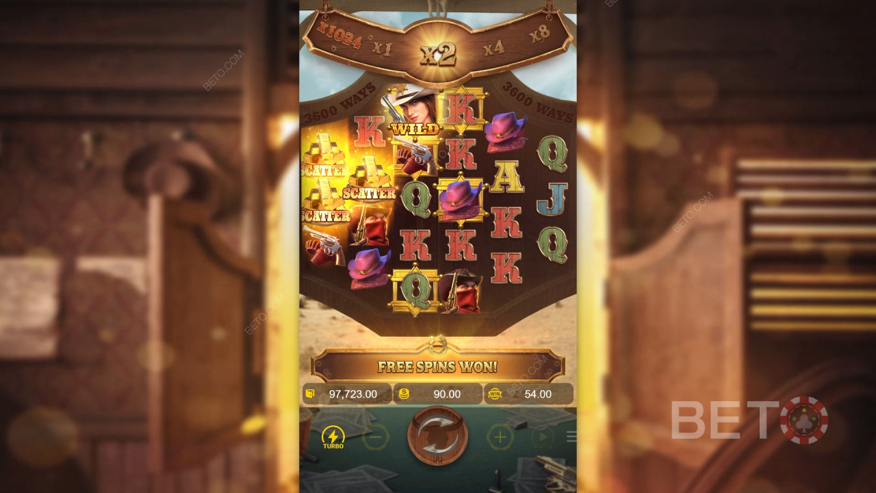 Бонусные функции объяснены в Wild Bounty Showdown by PG Soft