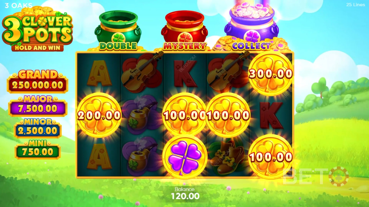 Обзор 3 Clover Pots от BETO Slots