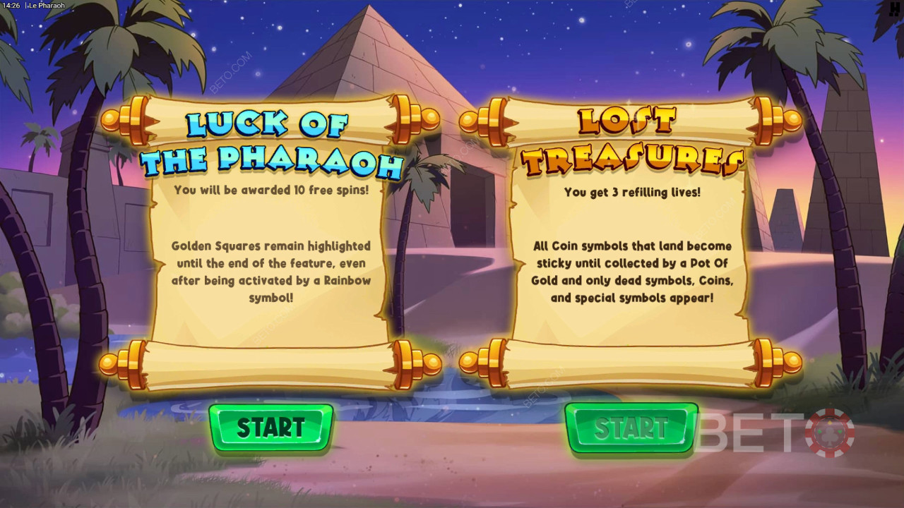 Выиграйте 15 000x вашу ставку в видеослоте Le Pharaoh!