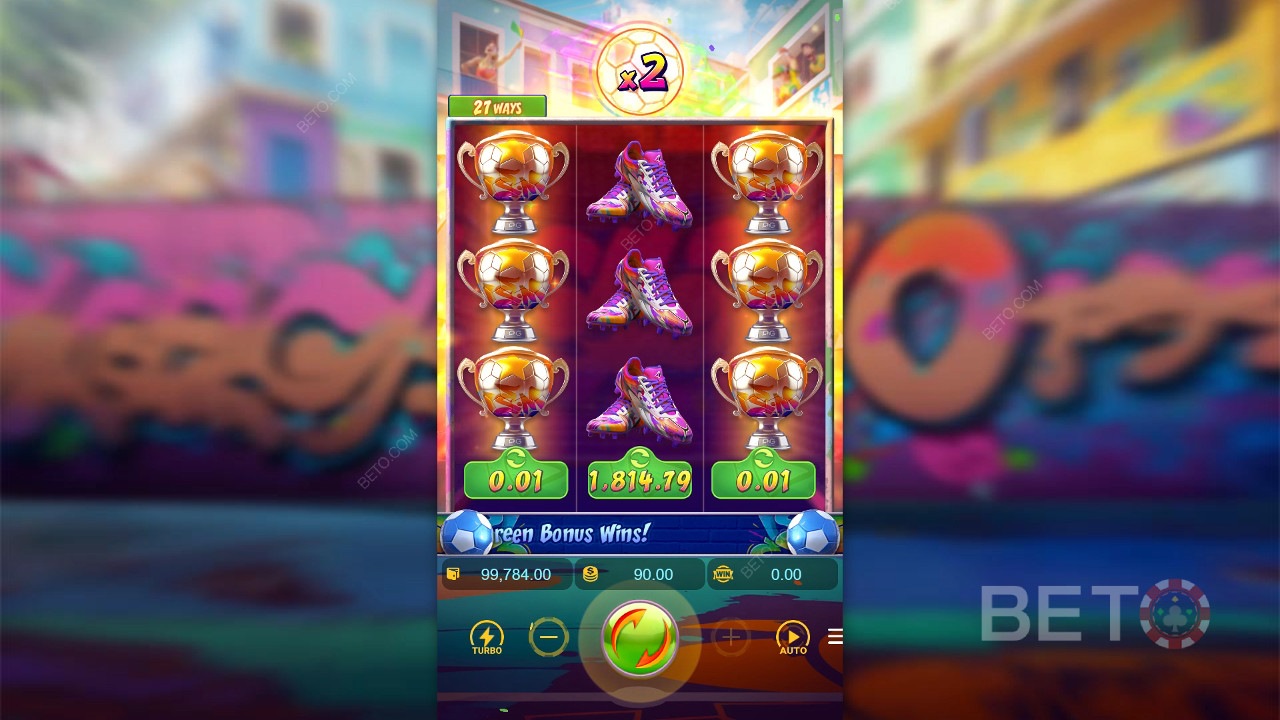 Выиграйте 2 000 ваших ставок в слоте Futebol Fever!