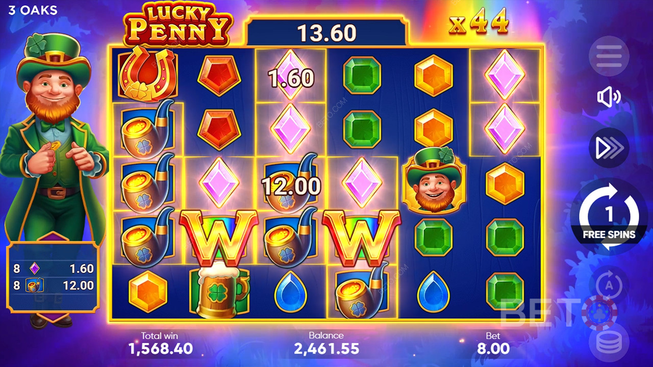 Бонусные функции в Lucky Penny от 3 Oaks Gaming