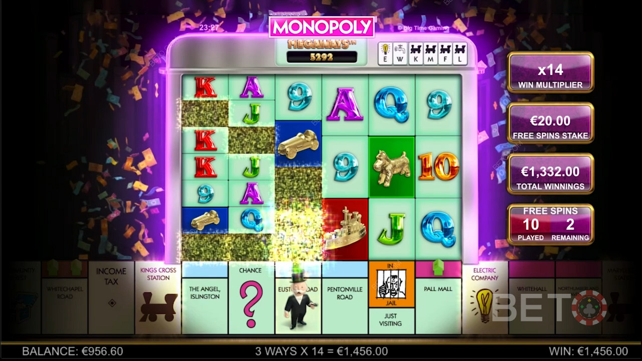 Искрометный игровой процесс Monopoly Megaways