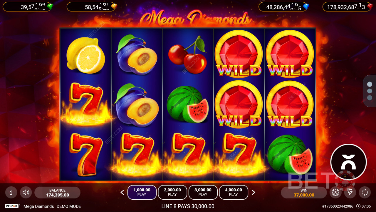 Mega Diamonds (Popok Gaming) Играть Бесплатно